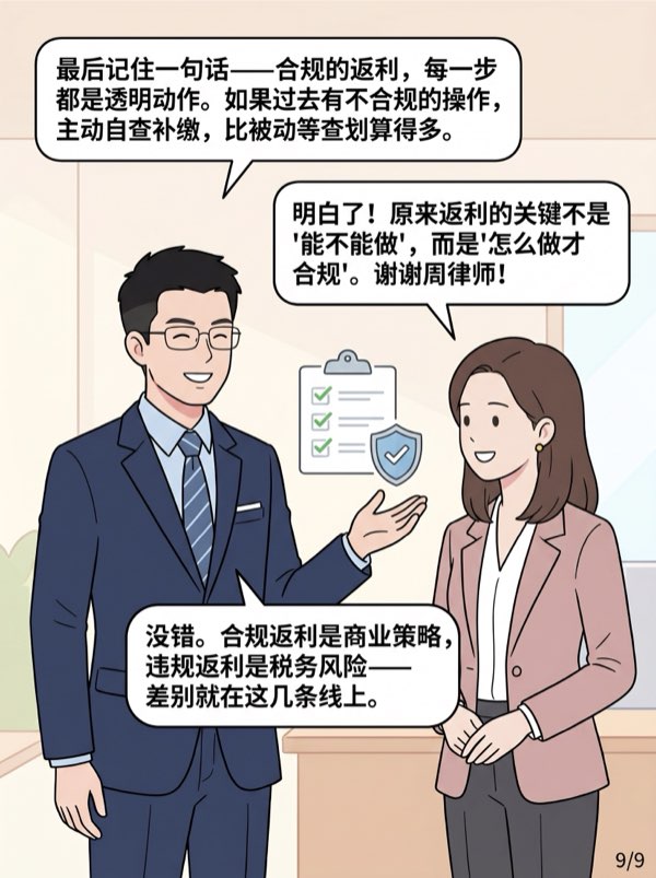 问：我把销售合同写高一点，然后通过返利把钱退回给客户，税务上安全吗? - 第9页